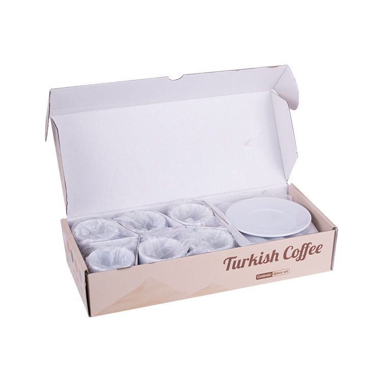 6'lı set kahve fincanı Firmaya Özel Logo Baskılı - 12 Parça