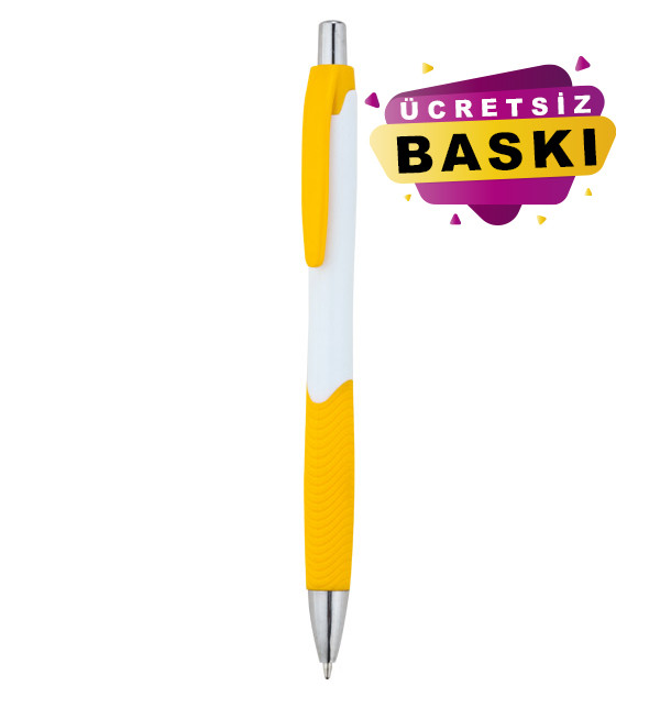 0506 Plastik Kalem Sarı Model