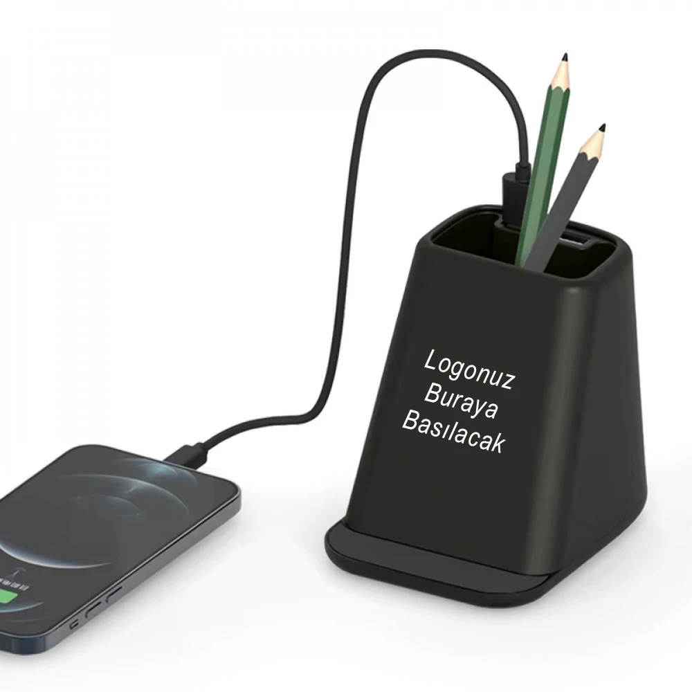 4280 Wireless Şarj & Kalemlik Firmaya Özel Baskı