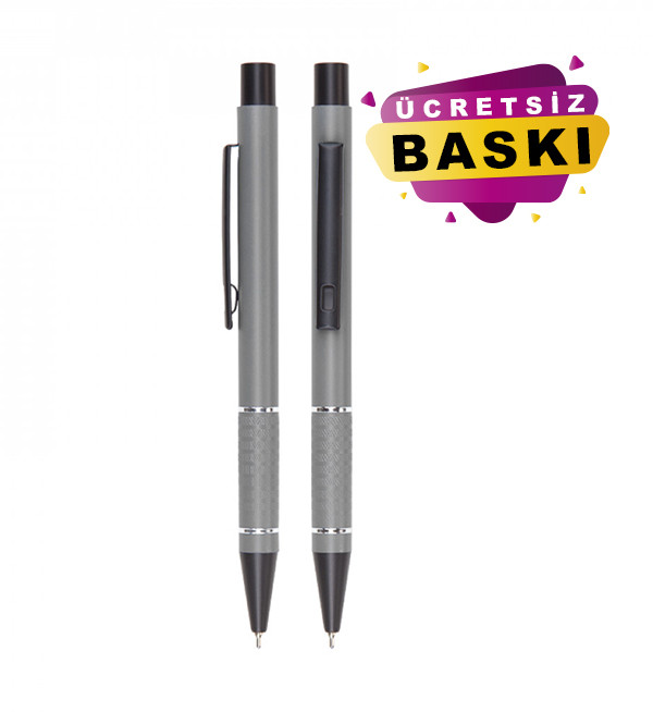 Füme Renkli Metal Tükenmez Promosyon Kalem 559 Model