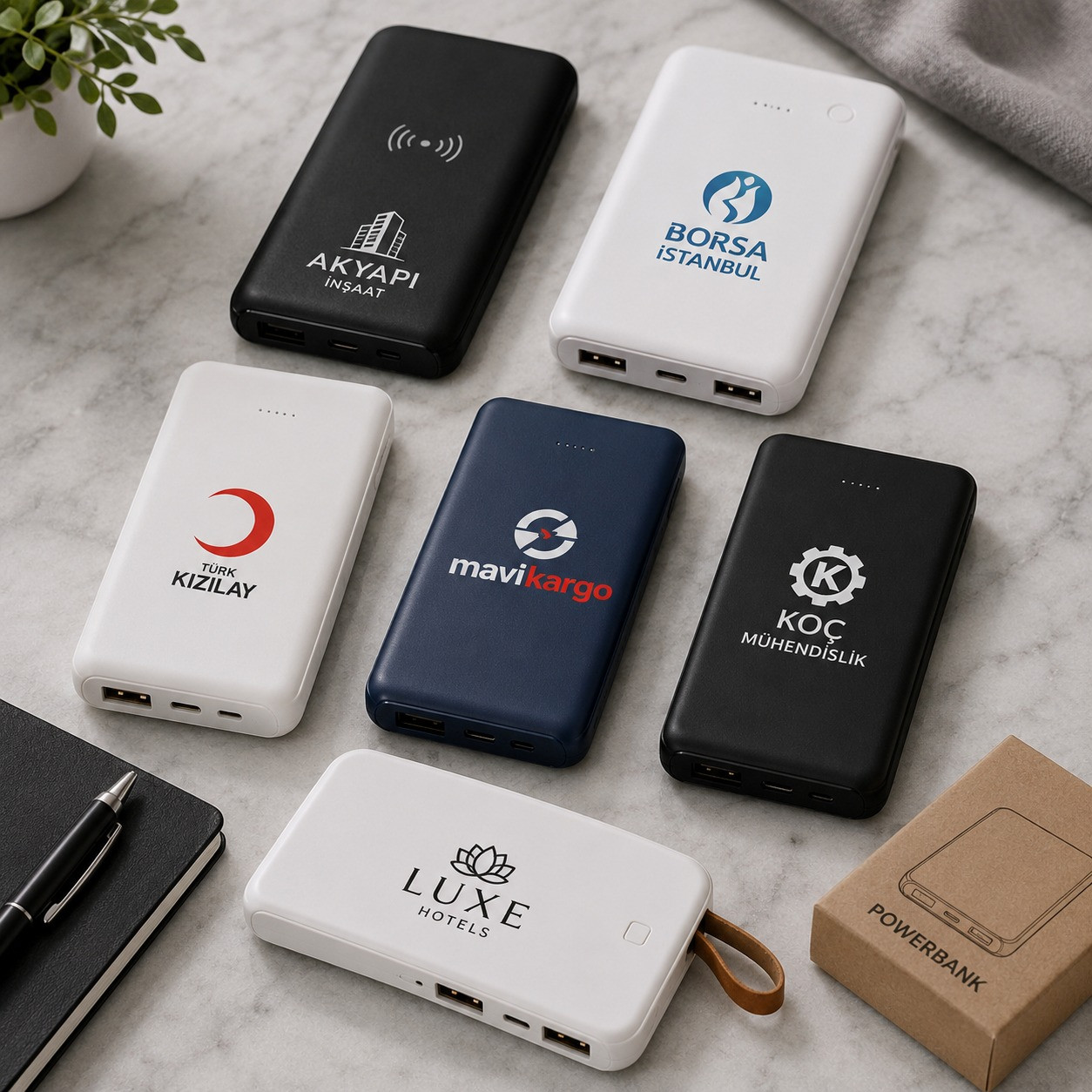 Özel baskılı powerbank