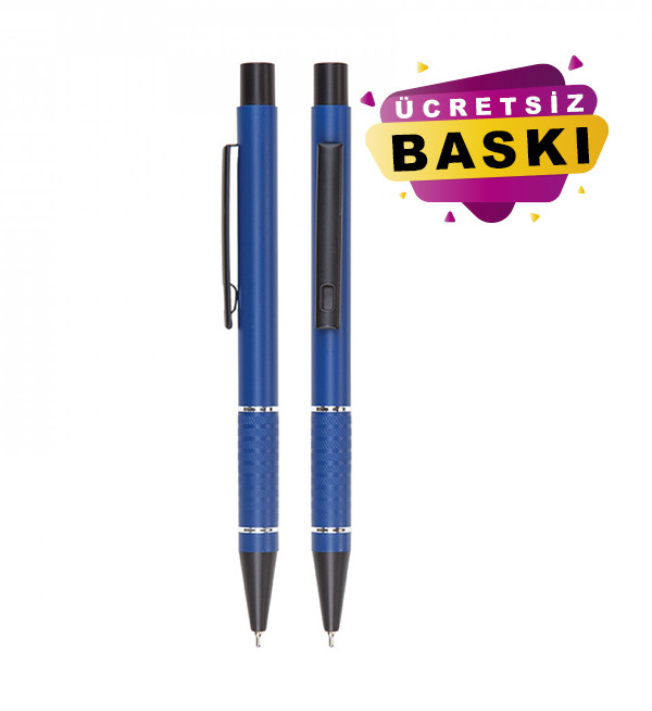 Lacivert Renkli Metal Tükenmez Promosyon Kalem 559 Model