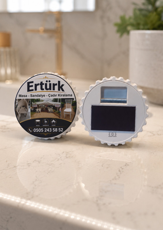 70 mm Şişe Açacaklı Magnet | Logolu Promosyon Magnet