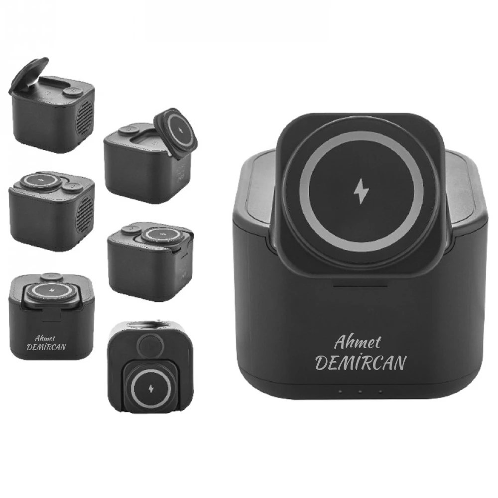 Kişiye Özel Baskılı 4260 Wireless Şarj & Hoparlör ve Stand