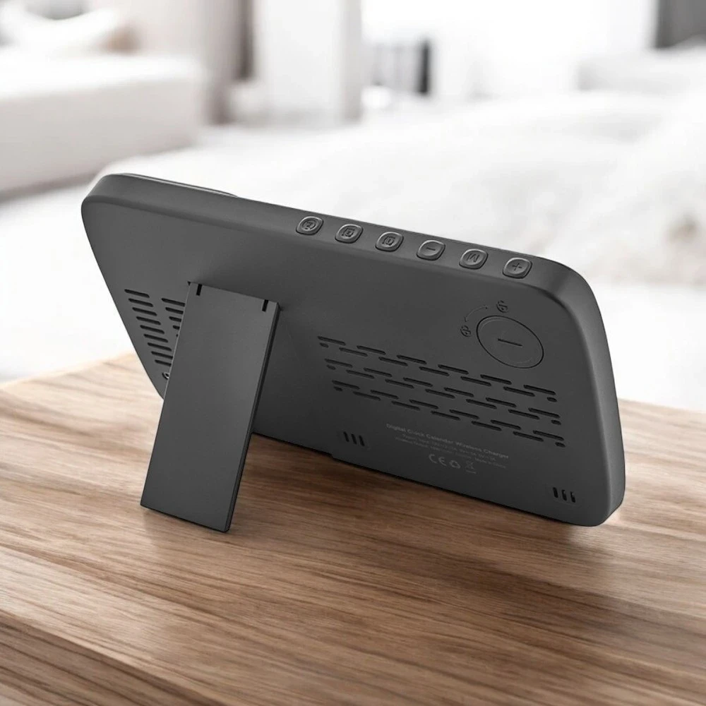 Kişiye Özel Baskılı 4230 Wireless Şarj Cihazı & Dijital Saat ve Telefon Standı