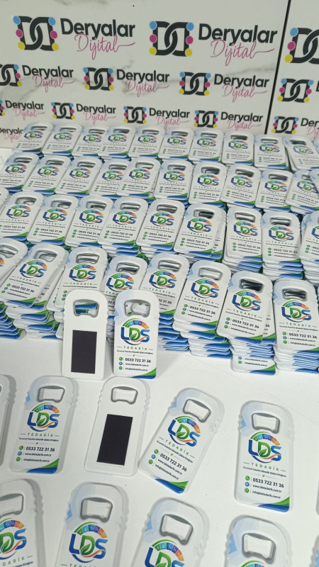 Dikdörtgen Şişe Açacaklı Buzdolabı Magneti | Logolu Promosyon Magnet Yeni Model