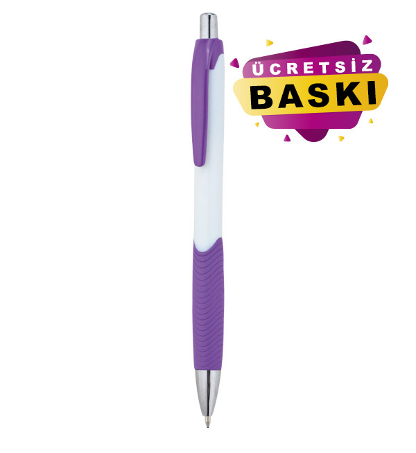 0506 Plastik Kalem Mor Model