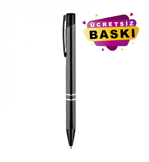 Füme Renkli Metal Tükenmez Promosyon Kalem 1120 Model