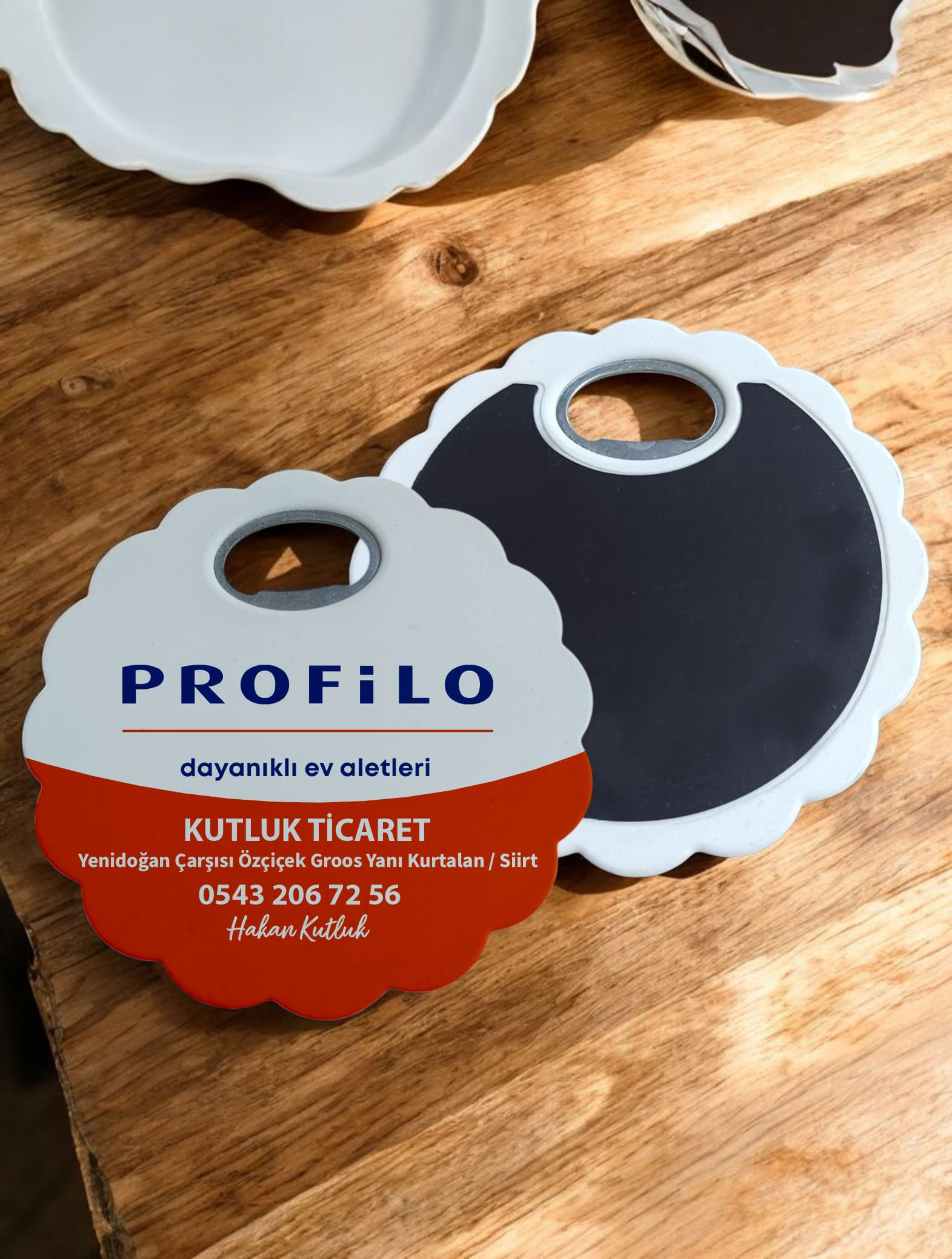 Çiçek Şeklinde Şişe Açacaklı Buzdolabı Magneti | Bardak Altlıklı Promosyon Magnet