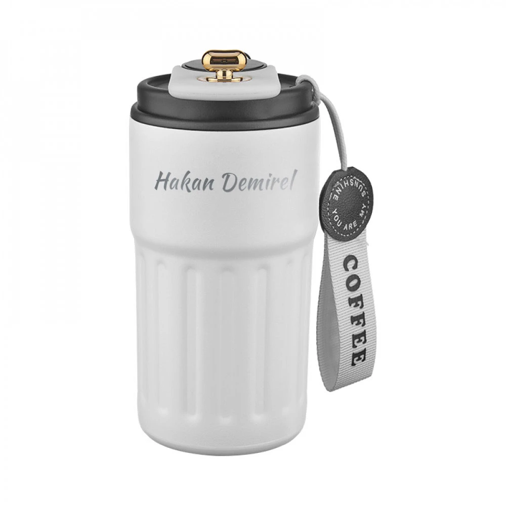 5351 Çelik Termos / 440 ml Dijital Göstergeli Kişiye Özel Baskı - görsel 7