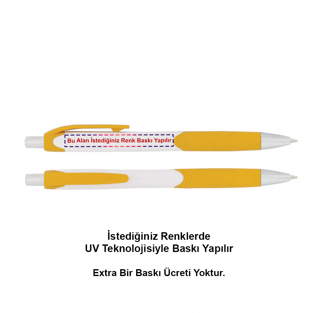 0506 Plastik Kalem Sarı Model