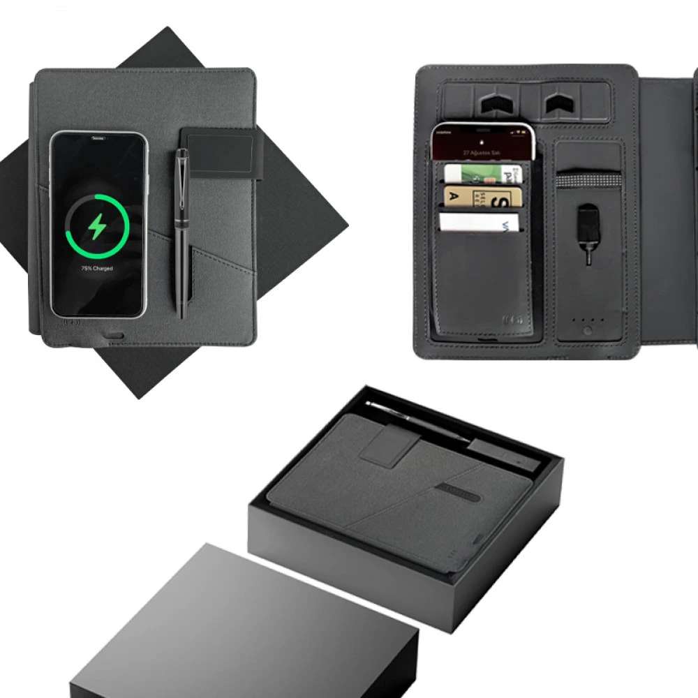 1071 Organi̇zer Powerbank Kalem Seti Firmaya Özel Baskı