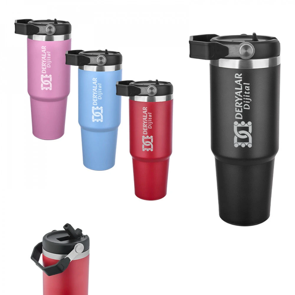 5342 Çelik Termos / 900 ml Firmaya Özel Baskı