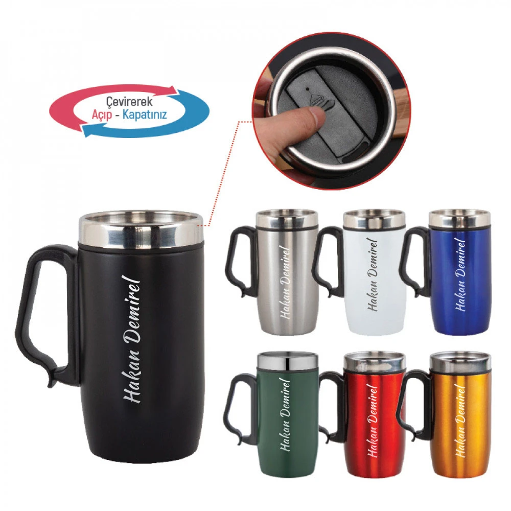 5304 Çelik Kupa / 240 ml Kişiye Özel Baskı